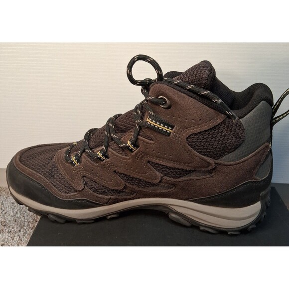 Merrell Mens West Rim Mid Waterproof Boots Espresso Size 8M - Picture 7 of 10